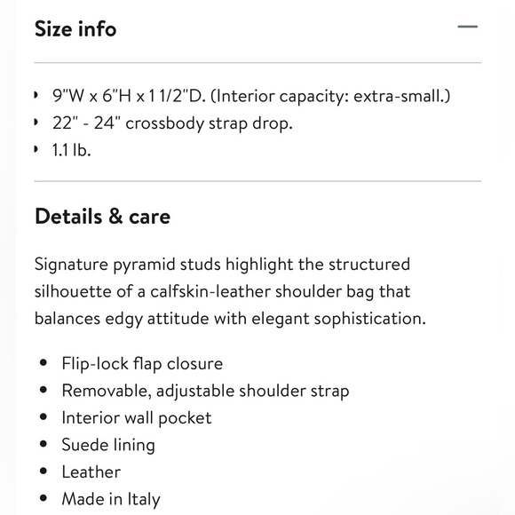 Valentino Garavani NWT Rockstud Small Leather
Shoulder Bag - Picture 8 of 8